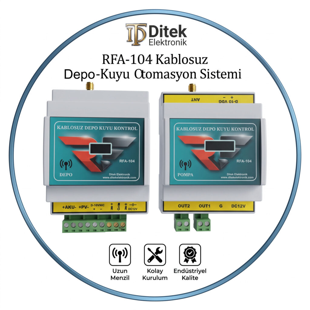 Ditekelektronik kablosuz depo kuyu kontrol sistem cihazı